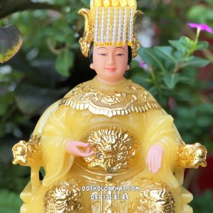 Tượng Thiên Hậu Thánh Mẫu Vàng Thạch Anh THTM-005